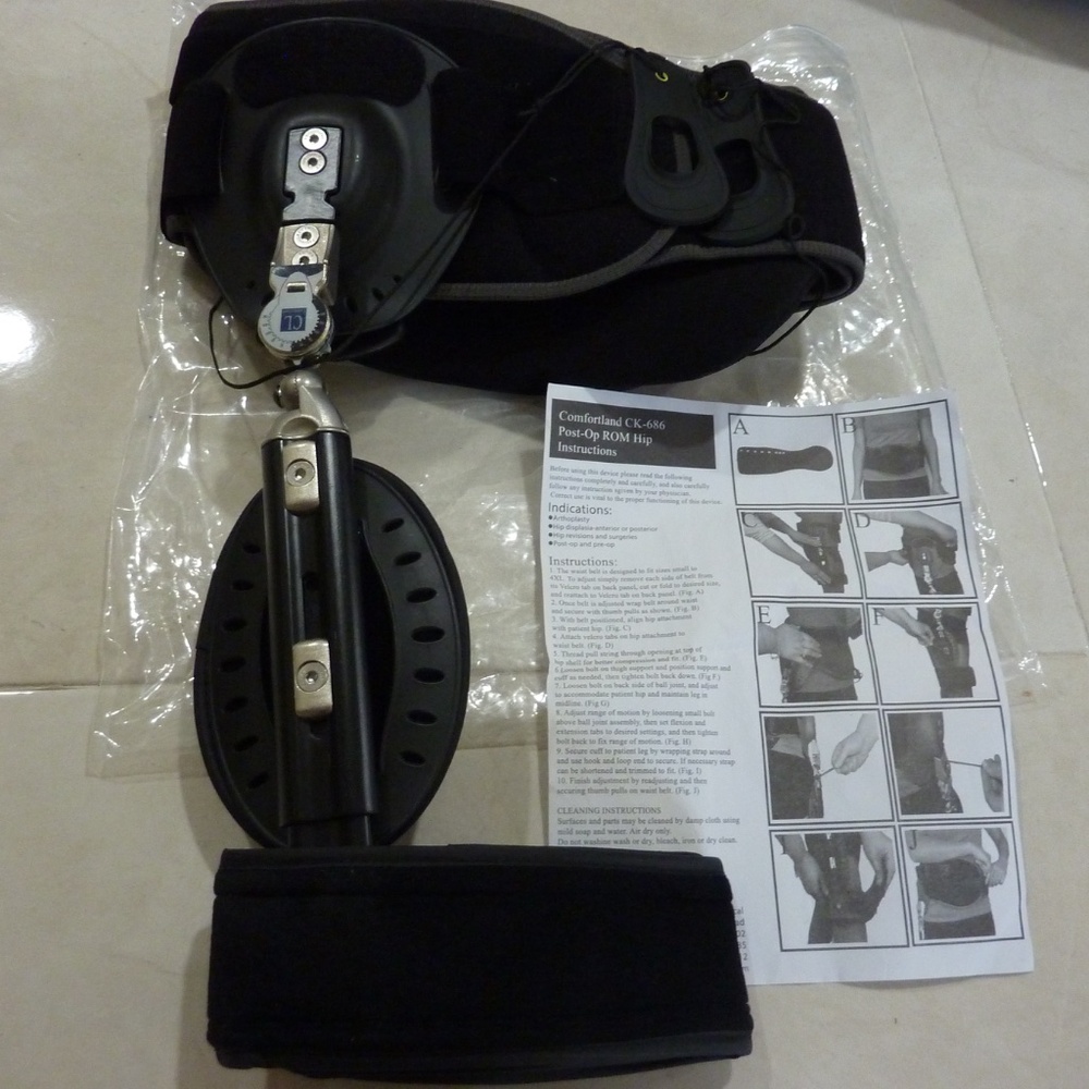 DELTA The Comfortland Post-Op ROM Hip brace Part #CK-686 Universal